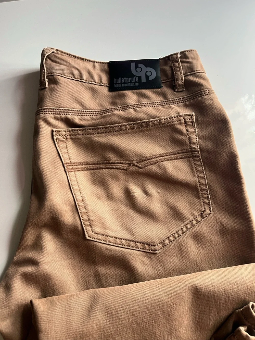Bulletprufe • Slim Fit Men’s Jeans in Light Brown -